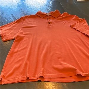 JL Powell Burnt Orange Golf Shirt XL